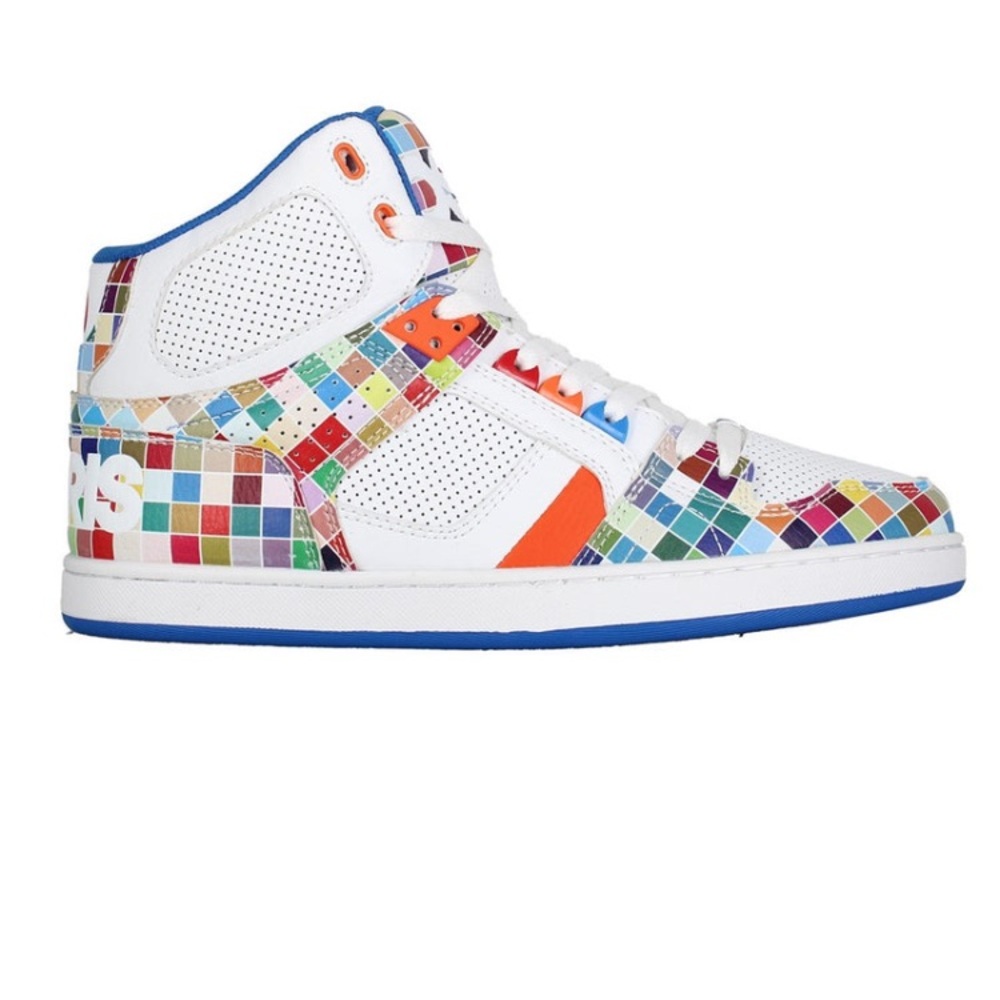 OSIRIS NYC 83 CLK - WHITE/MOSAIC Like New Men’s 9.5